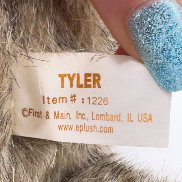 🧸 2/$18 |Fifth & Main Tyler Teddy Bear Plush NWT Jointed Collectible fr Florist - Picture 2 of 13